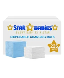 Star Babies Disposable Changing Mats - 225 Pc