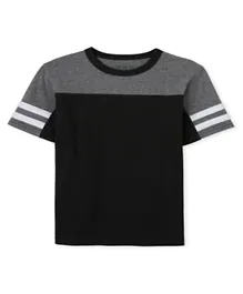The Children's Place Half Sleeves T-Shirt - Black