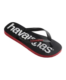 Havaianas Top Logomania Flip Flops - Black