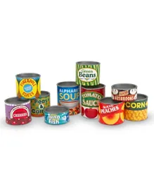 Melissa & Doug Let's Play House Grocery Cans - 10 Pieces