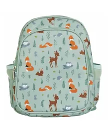 A Little Lovely Company Insulated Backpack Forest Friends - 12 Inches
