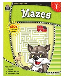 Teacher Created Resource Grade 1 Ready Set Learn Mazes - 64 Pages