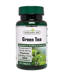 NATURES AID LTD Green Tea 10000Mg - 60 Tablets