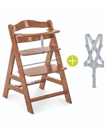 Hauck Alpha+ Grow-Along Wooden High Chair - Walnut