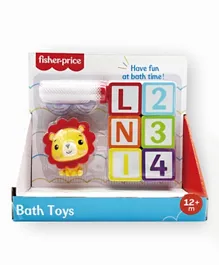Fisher Price Bath Toys Letters, Numbers & Squirter Animal - Lion