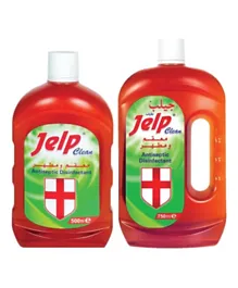 Jelp Clean Antiseptic Disinfectant Offer Pack - 750ml & 500ml