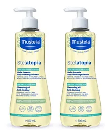 Mustela Stelatopia Cleansing Oil Pack of 2 - 500mL Each