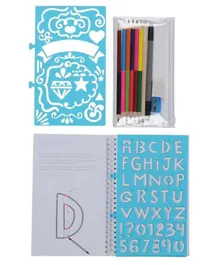 Tiger Tribe The Lovely Book of Lettering - Blue