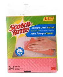 3M Scotch-Brite Classic Sponge 3+1pcs per pack