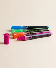 U Brands Liquid Chalk Dry Erase Markers Bullet Tip Multi Bright Colors - Pack of 4