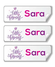 Twinkle Hands Personalized Waterproof Labels Little Princess - 30 Pieces