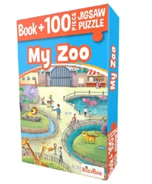 SAKHA My Zoo Book + Jigsaw Puzzle - 100 Pieces