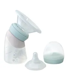Marcus and Marcus 2 in 1 Silicone Breast Pump and Angled Feeding Bottle Set Mint