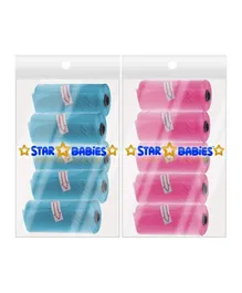 Star Babies Scented Bag Roll Pack of 10 - Blue & Pink