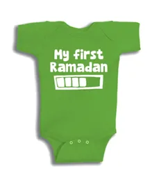 Twinkle Hands My First Ramadan Bodysuit - Green