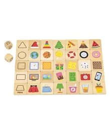 Viga Learning Shapes Puzzle Set - Multicolor