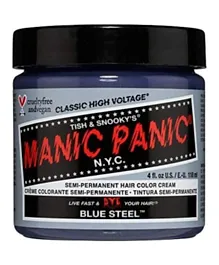 MANIC PANIC Permanent Hair Color Cream Blue Steel - 118mL