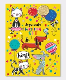 مجموعة الكتابة للمحفظة من راشيل إلين - كلاب وقطط