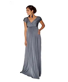 Mums & Bumps Tiffany Rose Francesca Maternity Maxi Dress - Steel Blue