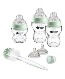 Tommee Tippee Glass Feeding Bottle Starter Kit  White - 150 ml & 260 ml