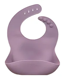 Peanut Silicone Bib - Dusty Mauve