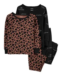 Carter's 2 Pack Cheetah 100% Snug Fit Cotton PJs - Multicolor