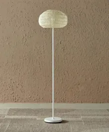 HomeBox Stark Metal Floor Lamp with Paper Rope Shade