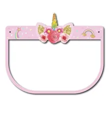 Pikkaboo Kids Protective Face Shield Visor With Elastic Band Unicorn -  Pink