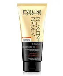 EVELINE MAKEUP 8 in 1 Argan + Keratin Exclusive Hair Conditioner - 200mL
