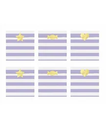 PartyDeco Yummy Treat Bags - Light Lilac, Pack of 6
