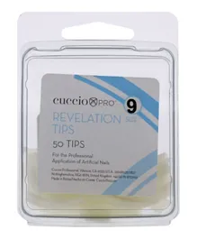 Cuccio Pro Revelation Tips Acrylic Nails Size 9 - 50 Pieces