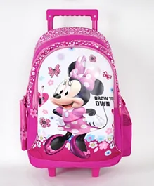 Minnie's Happy Helpers Moving Pink Trolley Bag - 18 Inches