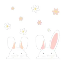 Ginger Ray Easter Window Stickers - Peaking Bunnies