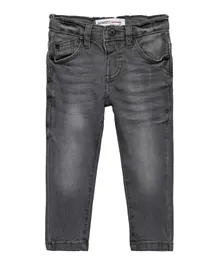 Minoti Solid Regular Fit Denim Jeans - Grey