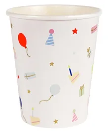 Meri Meri Multicolour Party Icon Cups Pack of 8 - 260 ml