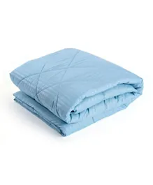 PAN Home Stria Microfiber Satin Stripe Comforter - Aqua