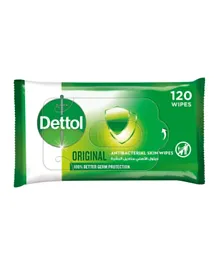 Dettol Original Antibacterial Wipes - 120 Pieces