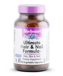 Blue Bonnet Ultimate Hair & Nail Formula Dietary Supplement - 90 Vegetable Capsules