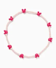 Zippy Minnie Bracelet With Beads - Pink