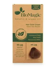 BIOMAGIC Hair Color Cream With Keratin & Argan Oil K 77/33 Deep Golden Blonde - 60mL