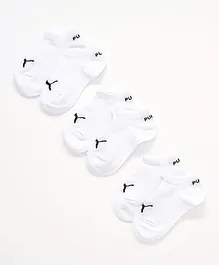 PUMA Invisible Socks Pack Of 3 - White