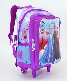 حقيبة ظهر ترولي فروزن باللون الوردي - 16 بوصة