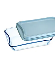 Simax Rectangular Roaster Dish with Plastic Lid - 3.5L