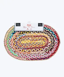 Dream Decor  Yarn With Chindi Rug - Multicolour