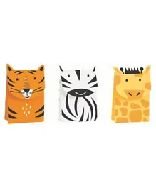 Unique Animal Safari Treat Bag Kit Pack of 3 - Multicolor