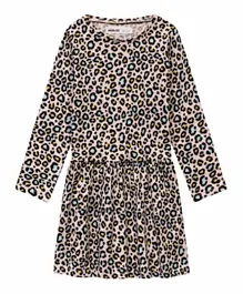 مينوتي فستان  بنقشة جلد الفهد - متعدد الألوان