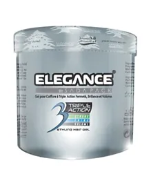 Elegance Triple Action Hair Gel Silver - 1000 ml