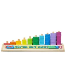 Melissa & Doug Counting Shape Stacker - 65 Pieces