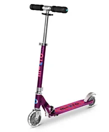 Micro Sprite Scooter with LED Wheels - Purple Stripe