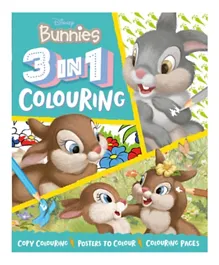 Igloo Books Disney Bunnies 3 in 1 Colouring Book - Multicolor